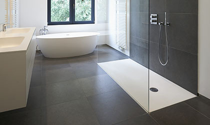 electric in-floor bathroom heating